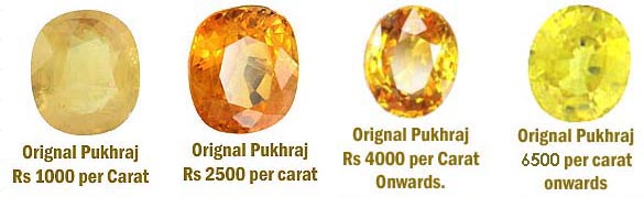 Pukhraj stone price per on sale carat